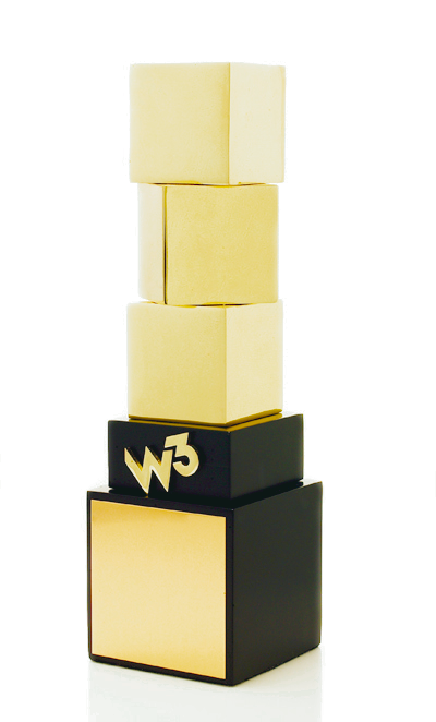 A picture of a W3 trophy