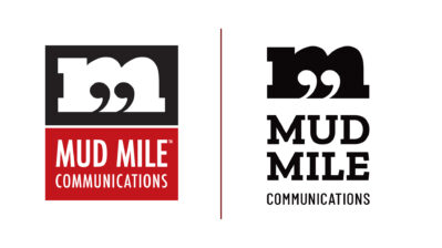 Mud Mile's old logo compared to refreshed logo.